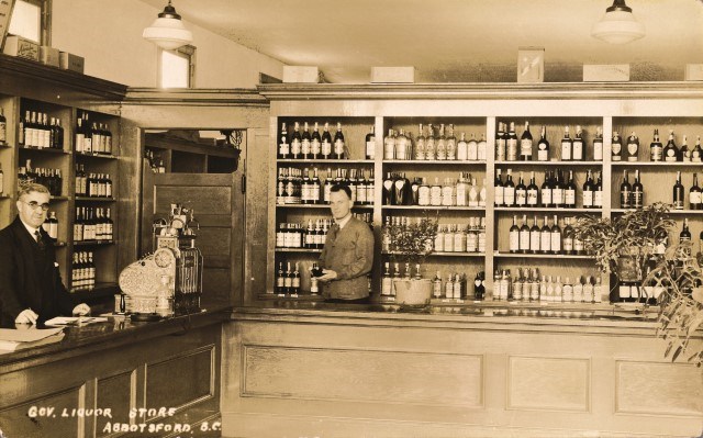 The Abbotsford government liquor store in the 1920s.